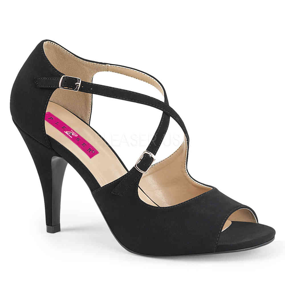 Pleaser Pink Label - DREAM-412 Pumps - Paaldans schoenen - Zwart